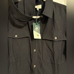 Black Tied TuckerNuck button dress